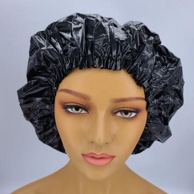 China Image Wholesale .LARGE Comfy Elastic Vinyl Shower Cap Band. Raincoat for sale