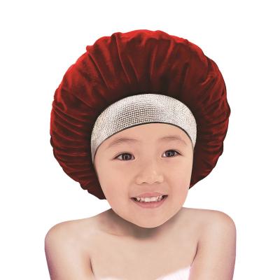 China Wholesale Kids Picture Rhinestone Velvet Cowl Covers Mommy and Me Silk Bling Cowls for sale