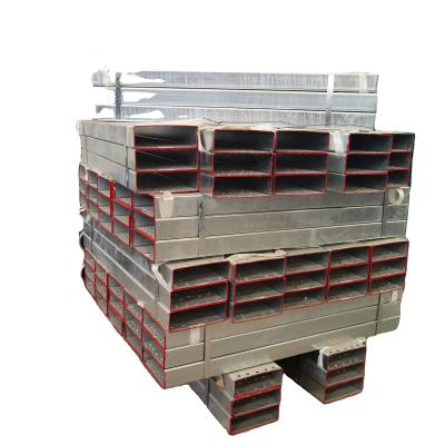 China Post Building Structure 600g/m2 Warehouse Steel Structure Post Square And Rectangular Hollow Section Post With Holes for sale