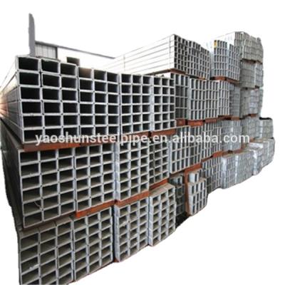 China Soft Weld Structure Pipe Profile ASTM A500 / en10219 Q235 Carbon Steel CE Square Galvanized Structure Pipe ERW 0.5 - 3 mm Thick Wall Pipe for sale