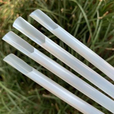 China Disposable Eco Friendly Biodegradable Compostable Spoon Straws PLA Cornstarch Drinking Straw Compostable Products for sale