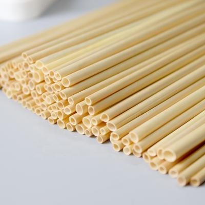 China Wholesale Price Disposable Natural Hay Plant Biodegradable Wheat Drinking Straw / Wrapped Wheat Drinking Straws for sale