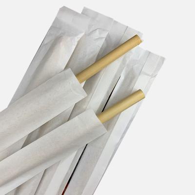 China Custom Logo Natural Eco Biodegradable Reusable Wholesale Disposable Reed Straws for Herb Restaurant Drinking Straws for sale