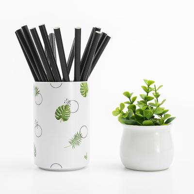 China Disposable 100% Recycled Eco Friendly Paper Straws Party Drinking Straws Paper Biodegradable Christmas Drinking Straw for sale