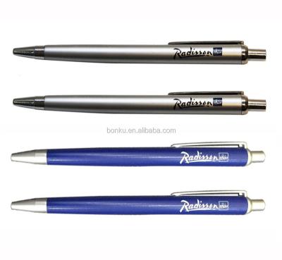 China Promotional Pen Click Radisson Hotel Use Plastic Ballpoint Pen Custom Pen for sale