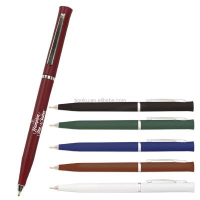 China promotional plastic pen twist sheraton hotel use printed ballpoint pen for sale