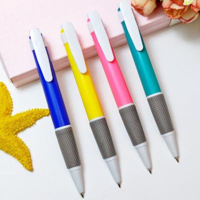 China Pen China Supplier Promotional Silk Screen Logo Plastic Multicolor Promotional Pens for sale