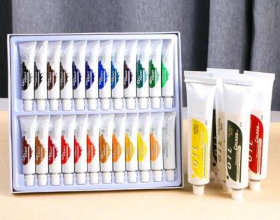 China 12ml 24 Color Professional Multicolor/Handheld/Convenient Art Painting Oil Color Paint Set for Artist for sale