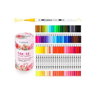 China School Artist Adult Coloring Book Note Taking 72 Double Brush Art Markers Pens for sale