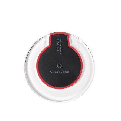 China Wireless Charging 2021 Ultra Thin Fast Charging Wireless Chargers Suitable Samsung Qi 10W Mobile Phone Pad Mobile Phone Wireless Charging Pad for sale