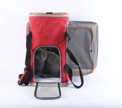 China Sustainable Car Travel Bag For Puppy With Two Side Entry Pet Carrier Dog Bag for sale