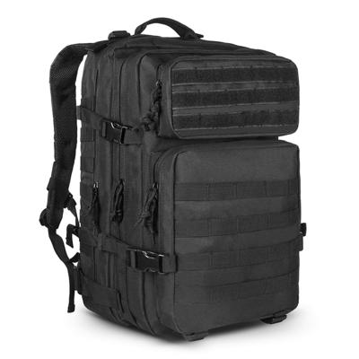 China Large capacity military black MOLLE hook and loop military tactical outdoor mochila military backpack for sale