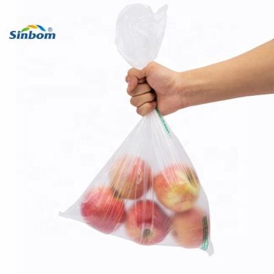 China 11-50 Mikron Dicke LDPE-Plastik-Rolltaschen für transparente Frischprodukteverpackungen zu verkaufen