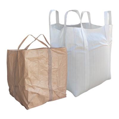 China Seitennahtschleife 90x90x110cm Super Sack Jumbo Bag für Lebensmittelverpackung 1500kg 1000kg zu verkaufen