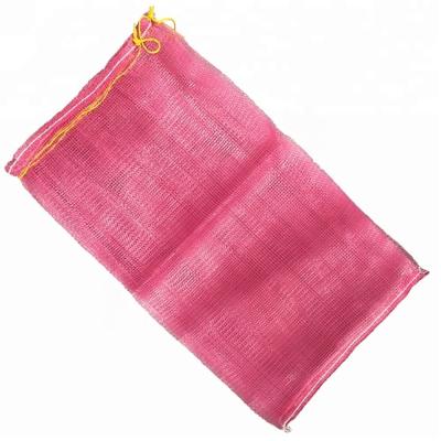 China Orange PP PE Monofilament Yarn Nylon Garlic Mesh Bag for Packing Firewood for sale