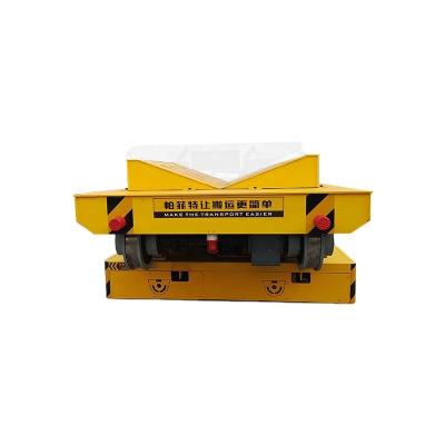 China Building Material Shops Storage Handling Equipment Sliding Powered Transfer Cart for sale