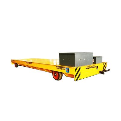 China Automated Sized Industrial Guided Rail Transfer Battery Cart For Material Handling for sale