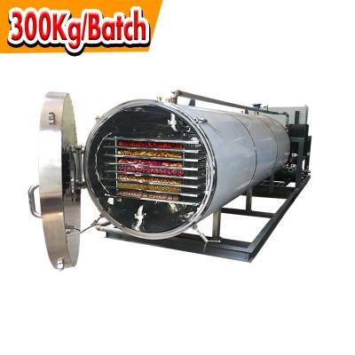 China Medicine Processing Water Cooled Industrial Vacuum Drying Drum Food Freeze Dryer 300Kg for sale