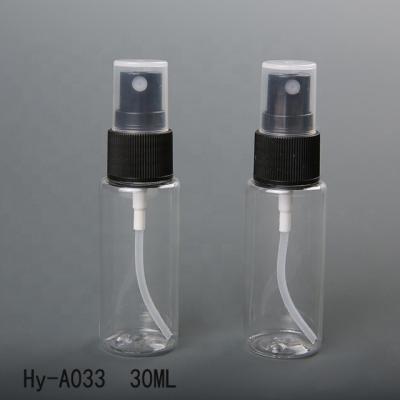 China Wholesale 25Ml/30Ml/40Ml Clear Perfume Cylinder Sprayer PET Plastic Bottles Eco - Friendly for sale