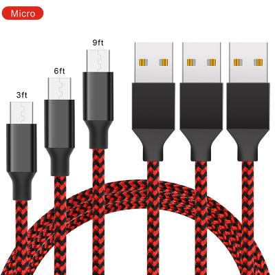 China Mobile Phone Tablet MP3 GPS Mailin 2021 Wholesale Best Prices Nylon Braided Micro Usb Charging Data Cable For Android for sale