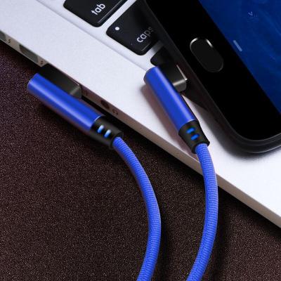 China MP3/MP4 Player Mailin 90 Degree Quick Charging Elbow 2.4A USB Micro Data Cable For Android Mobile Phones for sale