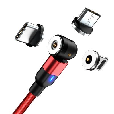 China Good Quality MP3/MP4 Player Multiple Phone Cable 540 Charging Degree 3 IN 1 Magnetic Charging Cable For IPhone for sale