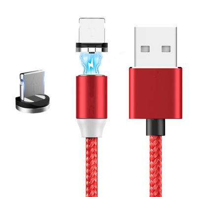 China Hot Selling MP3 / MP4 Player 3 In 1 USB Cable Magnetic Charging Cable 540 Spin Magnetic USB Cable for sale