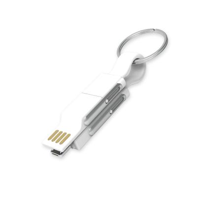 China MP3/MP4 Player 2020 Multifunctional Short Tape USB Cable 4 in 1 USB C I6 I7 I8 X Main Chain Micro USB Data Cable for sale