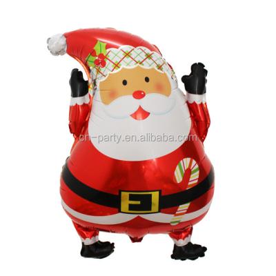 China Free Shipping Christmas Decoration Santa Foil Helium Balloons for sale