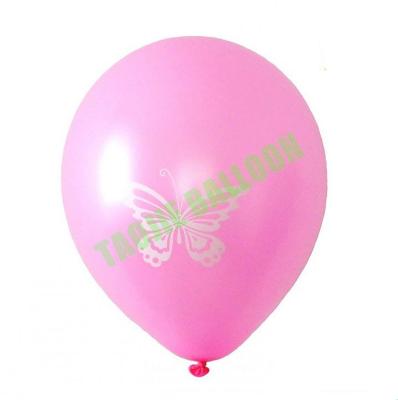 China Decoration factory wholesale high quality 12 inch butterfly printed latex balloons for decoration for sale