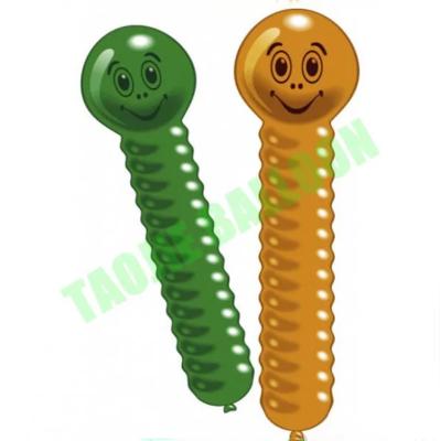 China Promotional New Design Toy 70 Cm Long Caterpillar / Carpenterworm Giant Balloons Animal Shape Balloon for sale