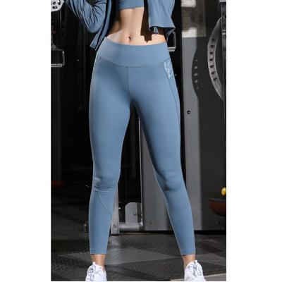 China High Waist Antibacterial Yoga Pants Butts Yoga Lifting Pants Yoga Gaiters Printed Sports Gym Workout Pants for sale