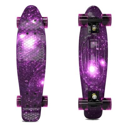 China Youth Water Transfer Printing Beautifully Designed Mini Plastic Fish Board Skateboard for sale