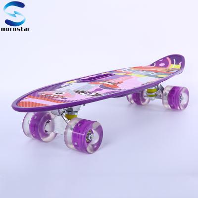 China 100% Retro Cool Plastic PP Cool Complete Deck Cruiser PP Plastic Skateboard With EN13613 for sale