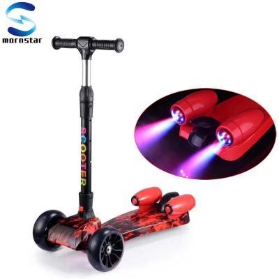 China Jet Sprayer with Light and Adjustable Music Long Range Three Wheel Spray Jet Kick Kid Pedal Skating Scooter with Music for sale