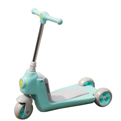 China 2 In 1 Seat Three Wheel Scooter Adjustable Best Selling 2 In 1 Baby Walker Ride On Car 3 Wheels Kids Mini Kick Scooter With Seat for sale