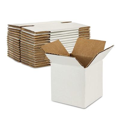 China Recyclable Customized Corrugated White Shipping Gift Cardboard Boxes Small for sale