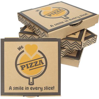 China China Recyclable Pizza Box Manufacturer Custom Printed 24 Inch Cardboard Pizza Boxes for sale