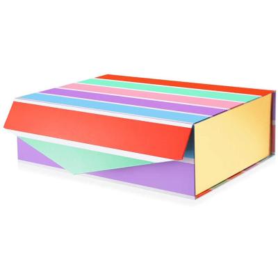 China Large Recyclable Gift Box 14x9.5x4.5 Inch Sturdy Foldable Gift Magnetic Packaging Boxes Gift Box With Magnetic Closing Lid for sale