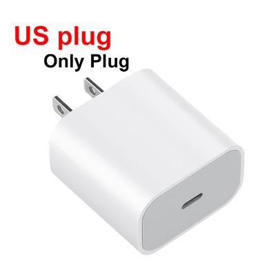 China Portable Mobile Phone Charger QC3.0 20W Wall PD Travel Power Supply USB Mobile Quick Type C Adapter for sale