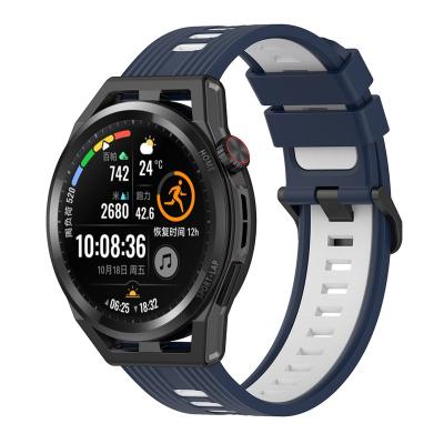 China Replace Watchband Smartwatch Fitness 22mm Quick Release Soft Silicone Watch Strap Fashionable For Huawei GT Runner for sale