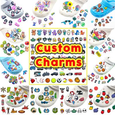 China Wholesale Custom Croc Hoop Charm Custom Design Hoops Charm Decoration Shoes Accessories Free Sample for sale