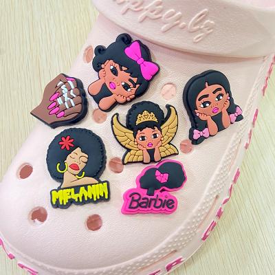 China Clog Charm Customized Shoe Accessories PVC Fang Charms Designer Decoration for Shoe Charms and Wristband Gifts for Kids for sale