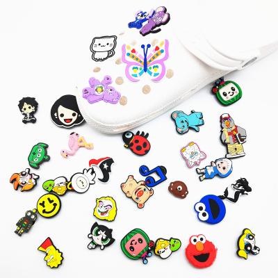 China Hindrance Charm Mixed PVC Shoe Charm Many Different Shoe Charms Diy s Cartoon Decoration PVC Rubber Charms for sale