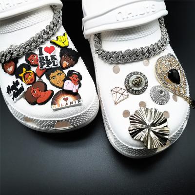 China Clog Charm New Design Instock Wholesale Clogs Shoe Charms Croc Charms Decoration Shoes Charms for sale