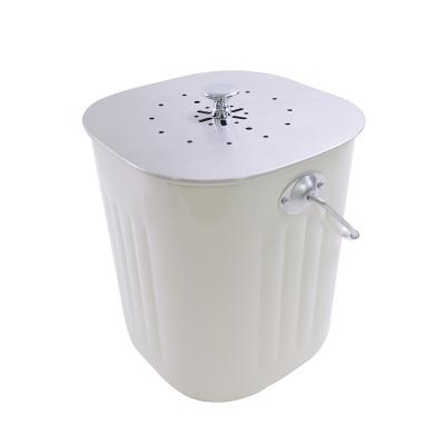 China Sustainable Wholesales Stainless Steel Countertop Recycle Compost Bin for sale