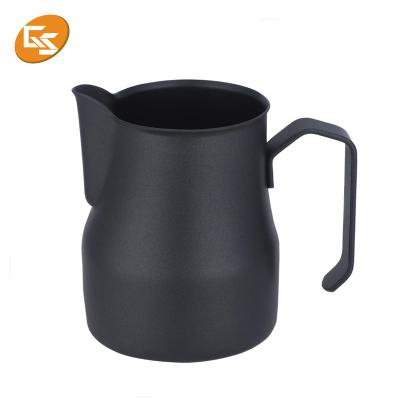 China Amazon Sales Sustainable Hot Stainless Steel Milk Jug Pitcher 600ml for sale