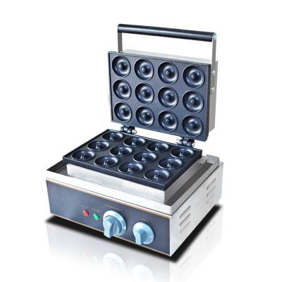 China Adjustable Thermostat Hot Selling Free Shipping Good Quality With CE 12 Holes Waffle Machine Soft Donut Donuts Making Machine/Donut Maker for sale