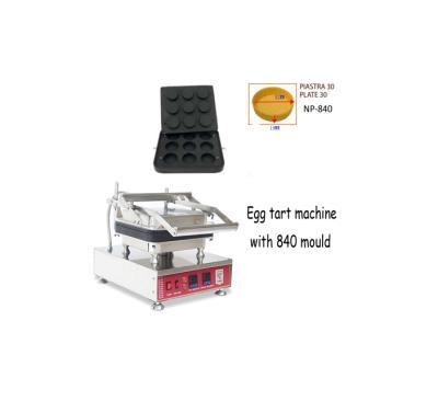 China Adjustable Commercial Model Ships 840 Free Stick 3200W Non Thermostat Cheese Machine 9 Holes Digital Tart Coating Machine for sale