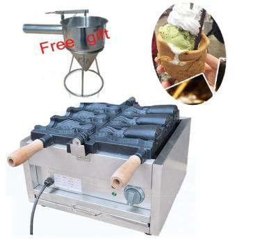 China Snack Factory Free Shipping Sent Fast Express Electric 220v-240v /110v Commercial Use 3 Pcs / Plate Ice Cream Taiyaki Machine Fish Waffle Makers for sale